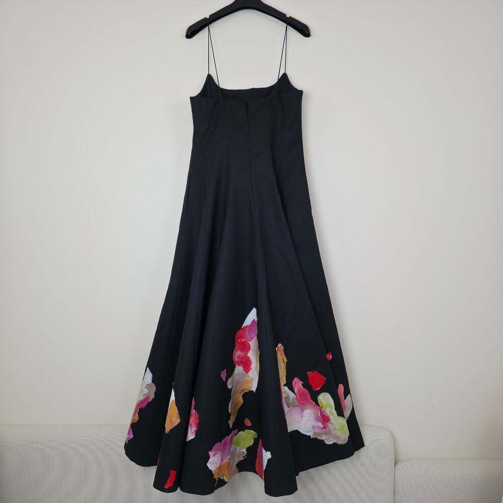 Acler Abstract Samstone Sleeveless A-Line Maxi Gown Dress Sz 6 NWOT - Picture 4 of 15